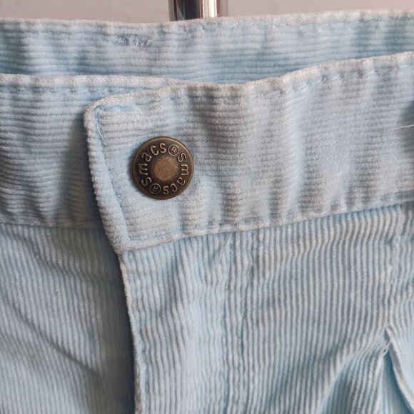 26x30 Vintage 1980's Womens Smacs Blue Corduroy High-Waisted Preppy Pants USA - Picture 5 of 9
